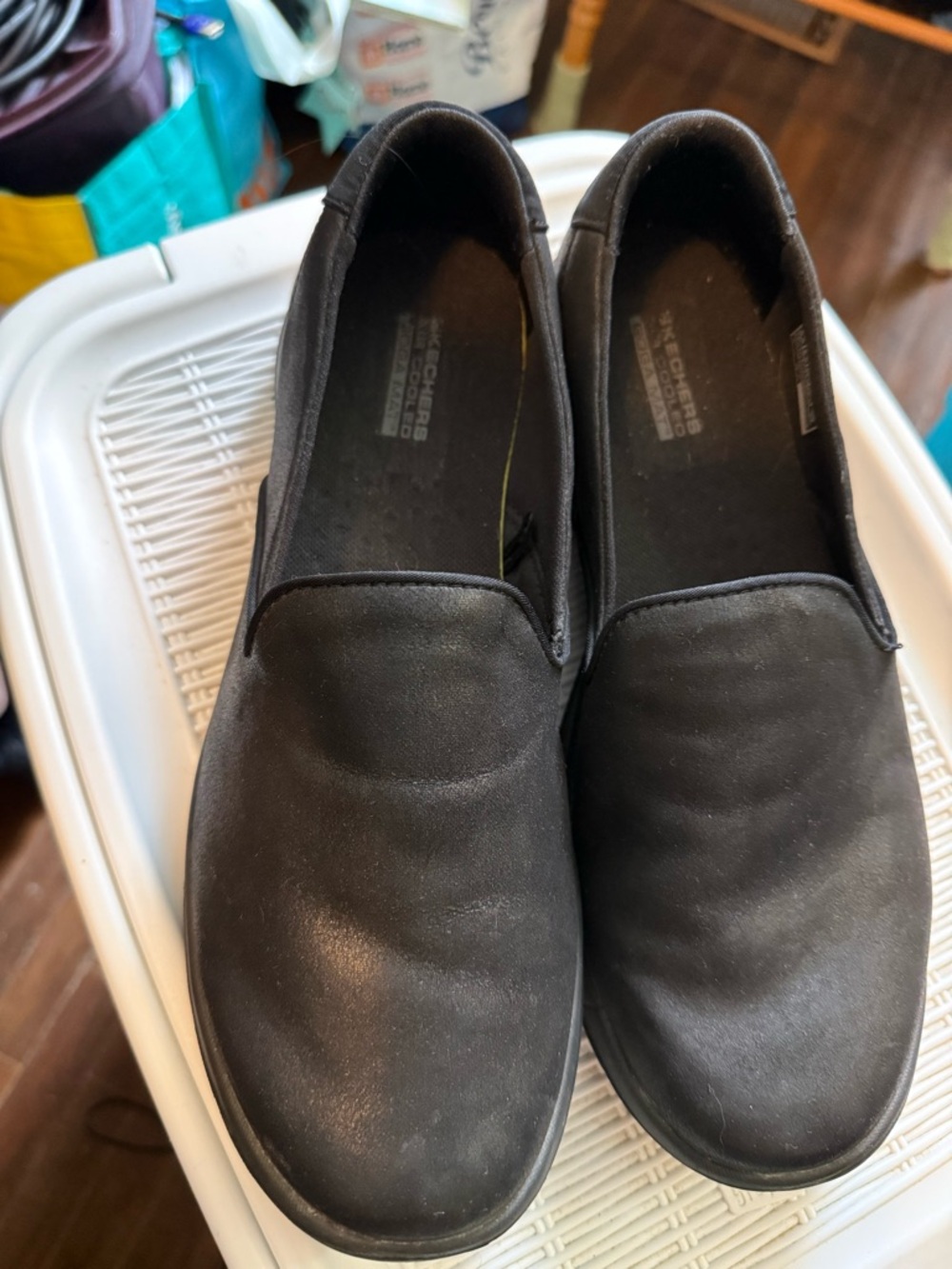 Skechers Women's Black Slip-On Loafers